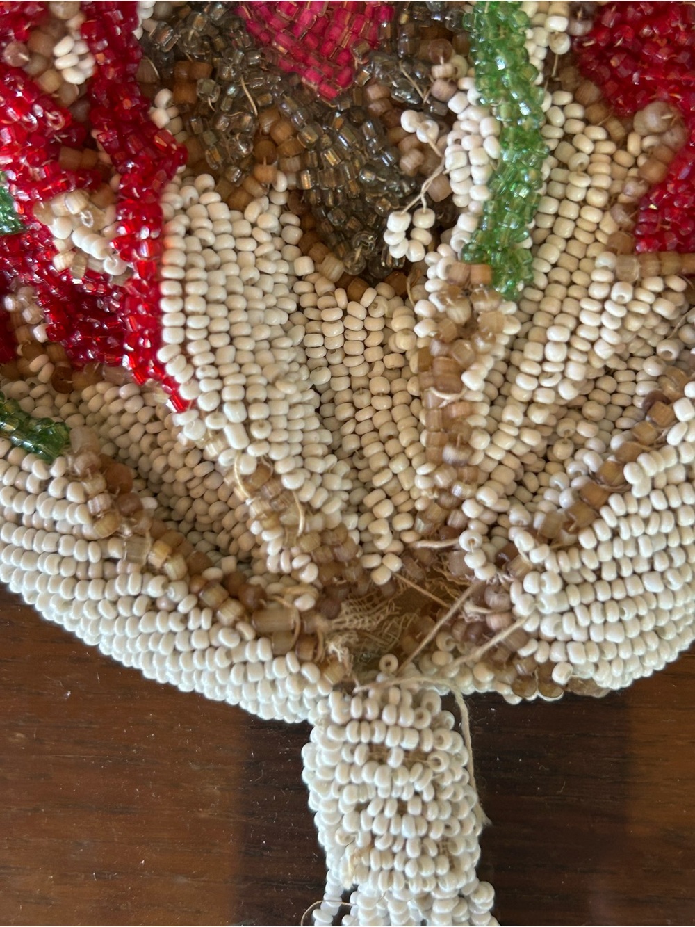 Antique Edwardian Beaded Wedding Bag - Picture 7 of 7